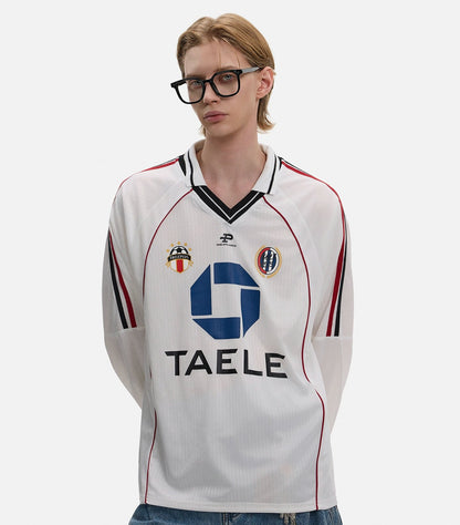 V-Neck Sporty Long Sleeve Sweatshirt WN21436