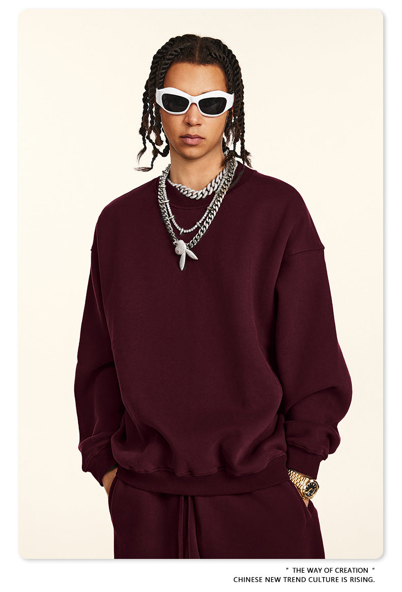 Fleece Lining Oversize Sweatshirt WN9928