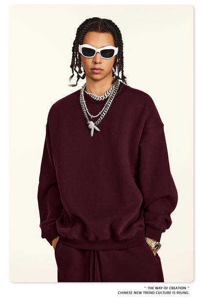 Fleece Lining Oversize Sweatshirt WN9928