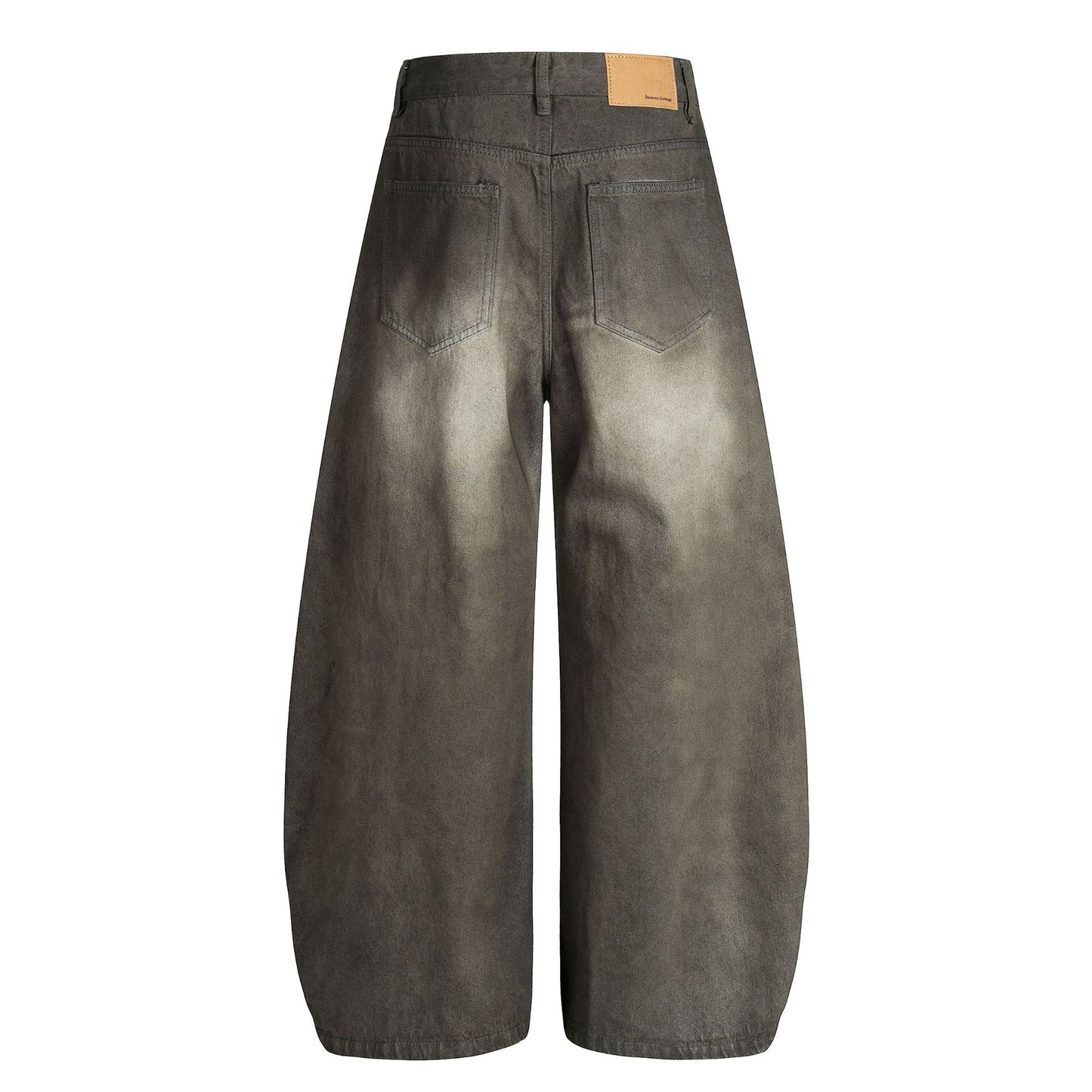 Dirty Washed Curved Denim Jeans WN25997