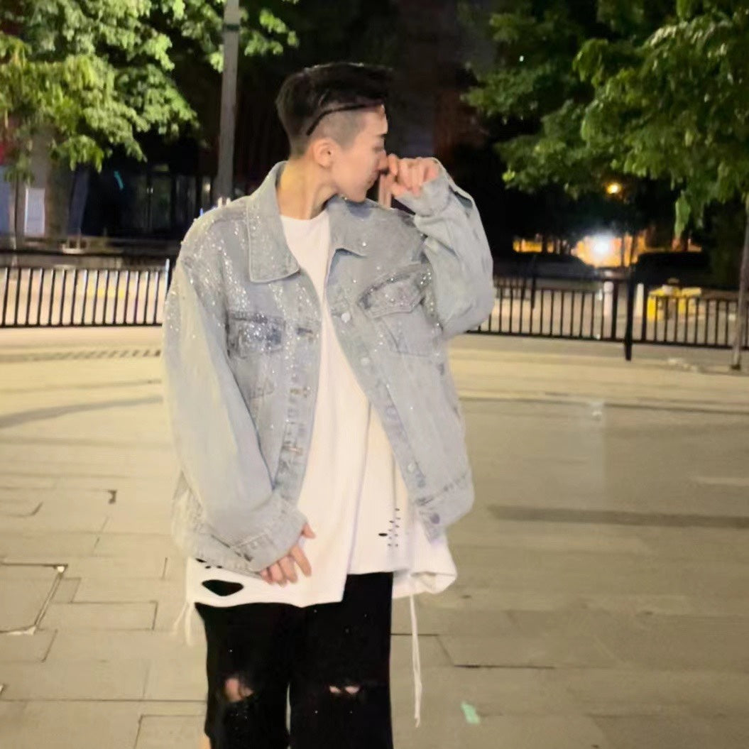 Rhinestone Sparkle Denim Jacket WN20690