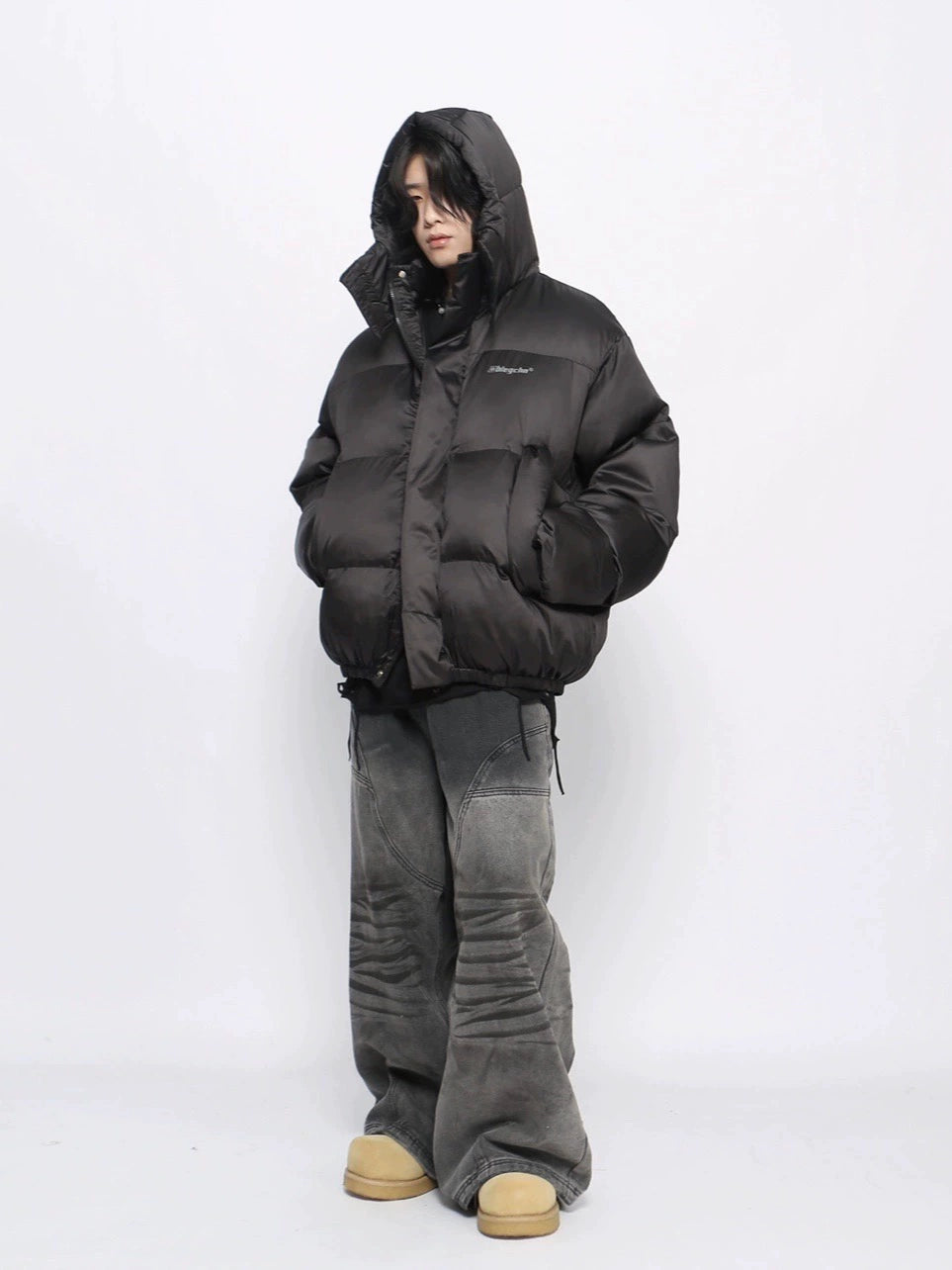 Thick Hooded Oversize Puffer Jacket WN10948