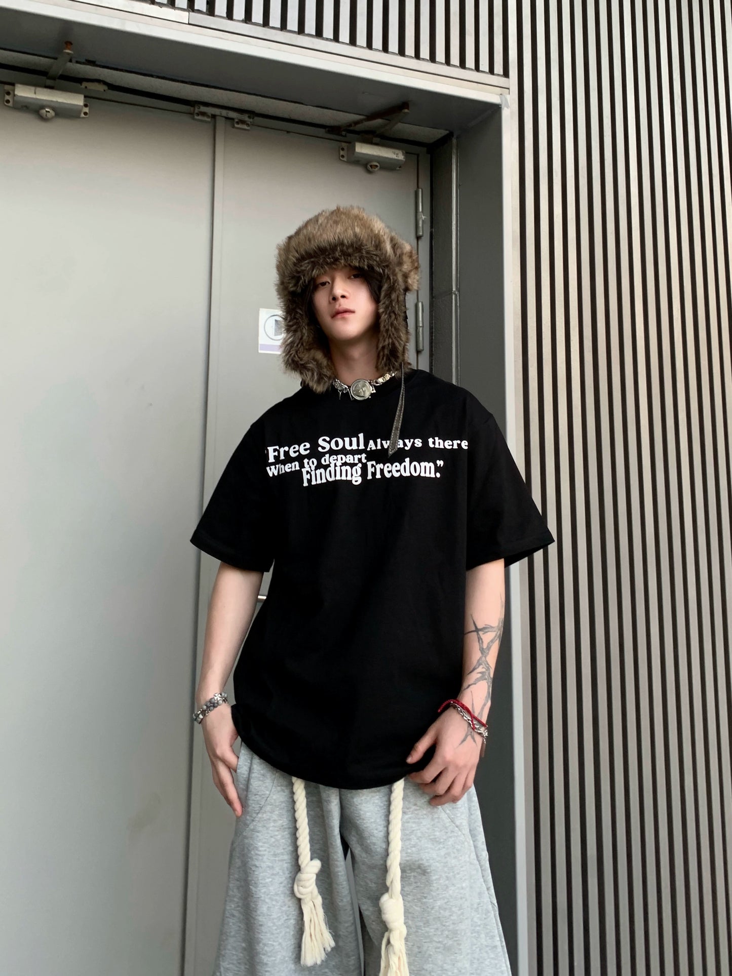 Graphic Letter Print Short Sleeve T-Shirt WN18121