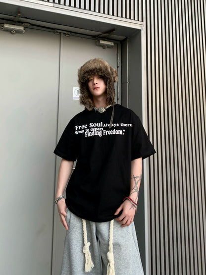 Graphic Letter Print Short Sleeve T-Shirt WN18121