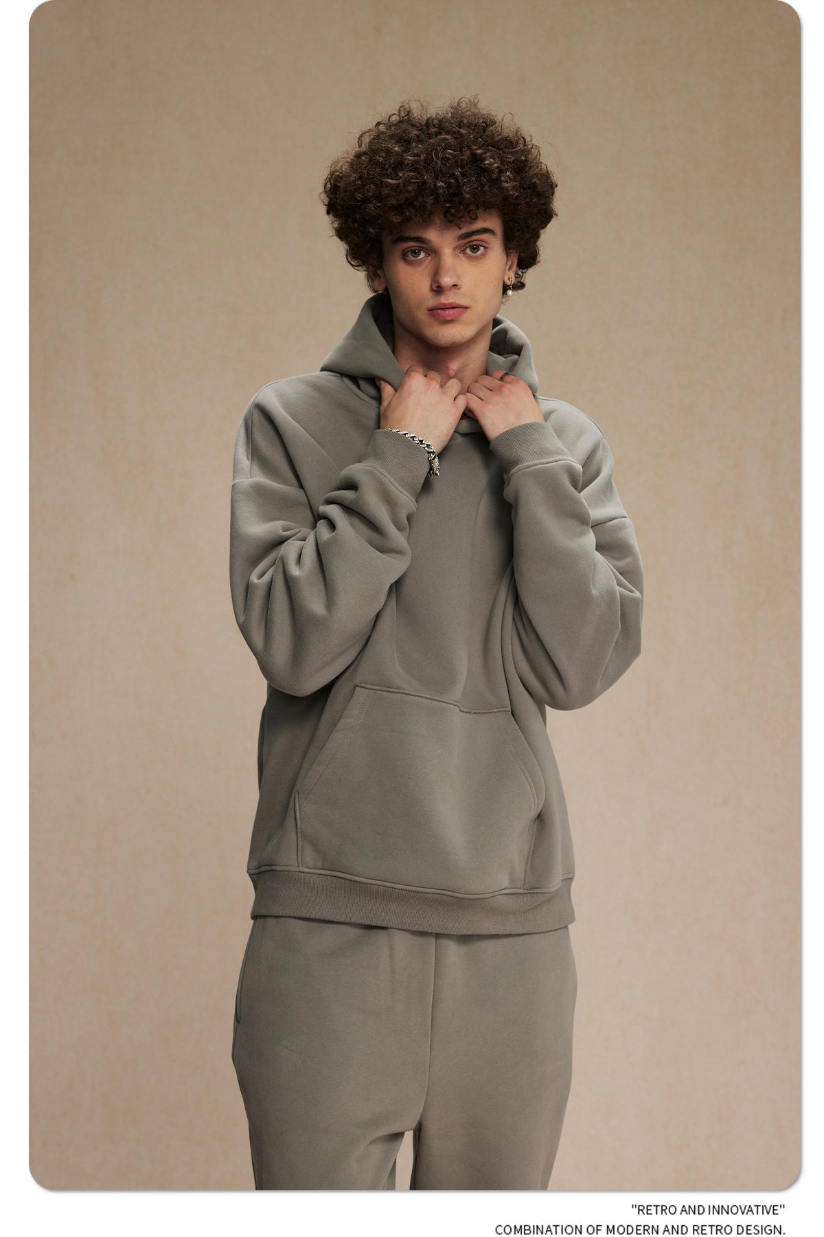 Oversize Plain Hoodie WN9968