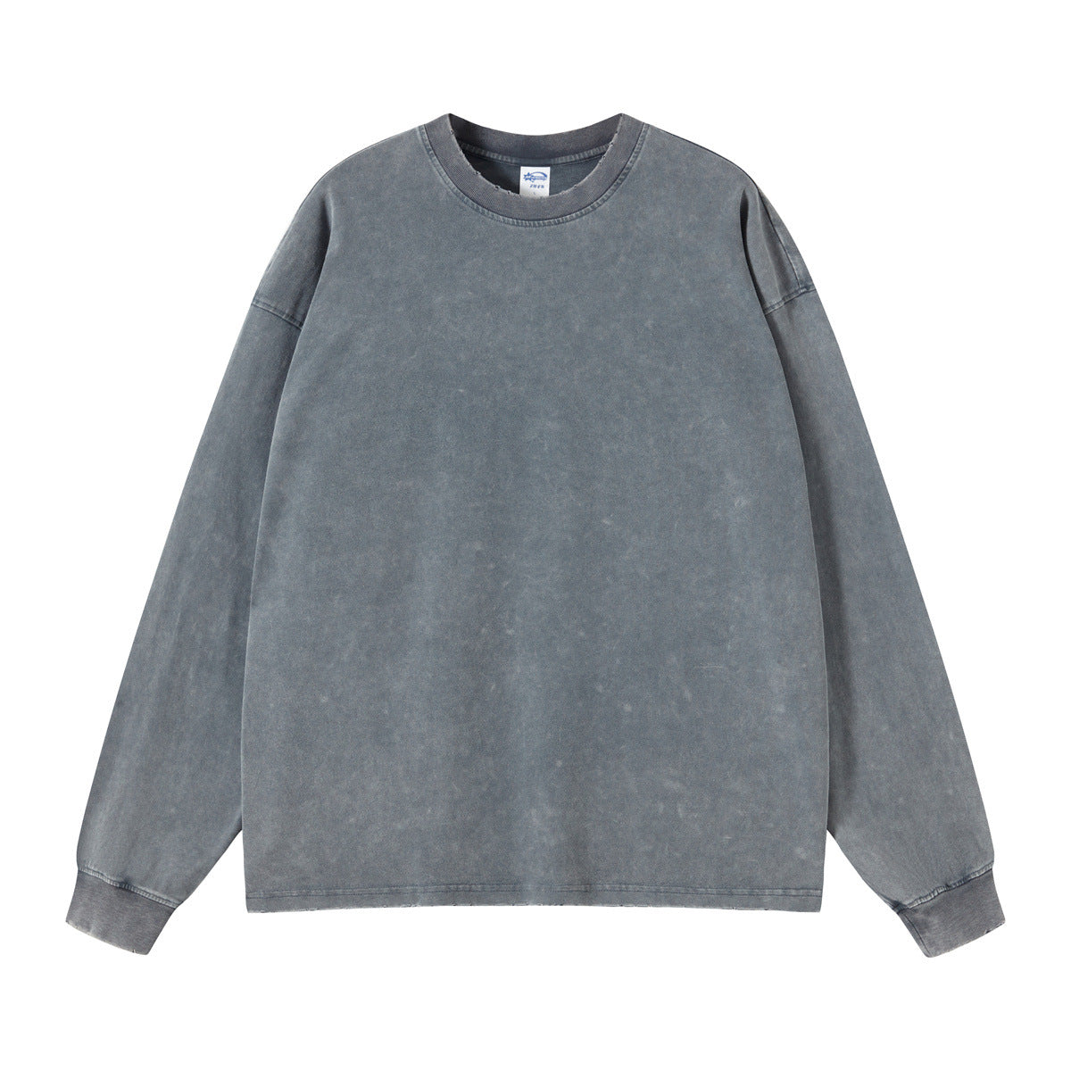 Oversize Heavyweight Damage Washed Long-sleeve T-shirt WN6608