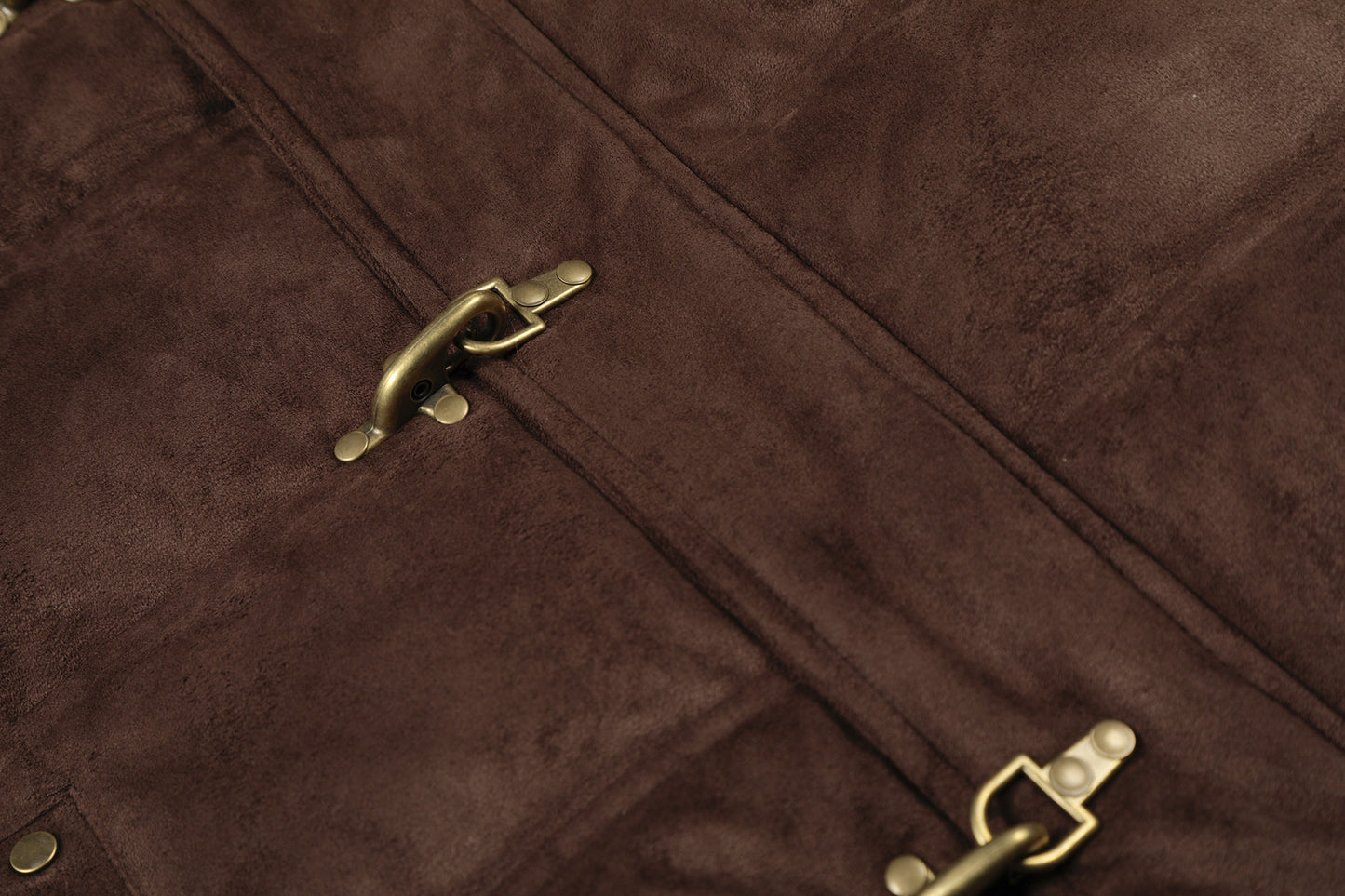 Fake Fur Collar Metal Buckle Puffer Jacket WN23094