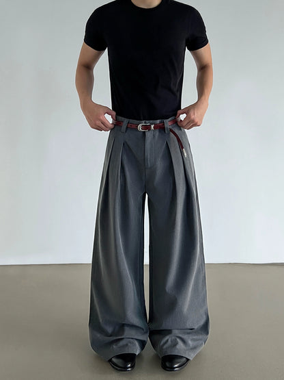 Pleats Wide Leg Trousers WN21437