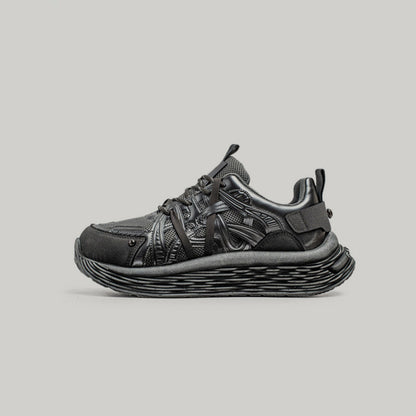 Breathable Platform Lace-Up Sneakers WN23502