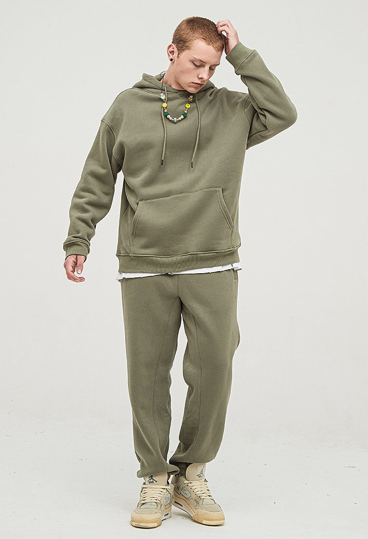 Fleece Linning Oversize Hoodie & Fleece Linning Sweatpants WN9945-K