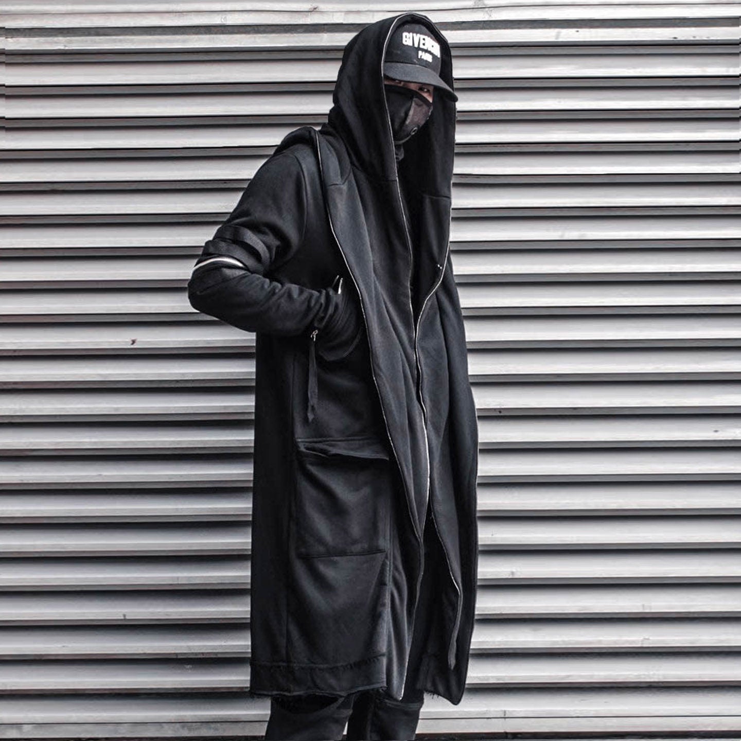 Functional Multi-Pocket Hooded Zipper Coat WN22575