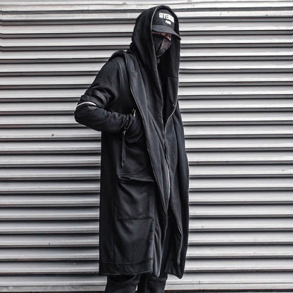 Functional Multi-Pocket Hooded Zipper Coat WN22575