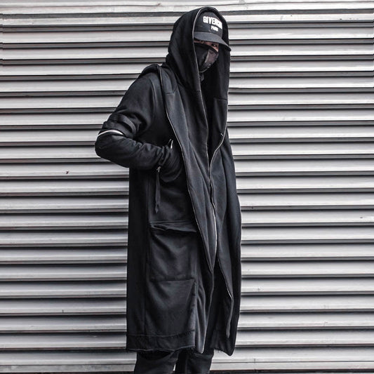 Functional Multi-Pocket Hooded Zipper Coat WN22575