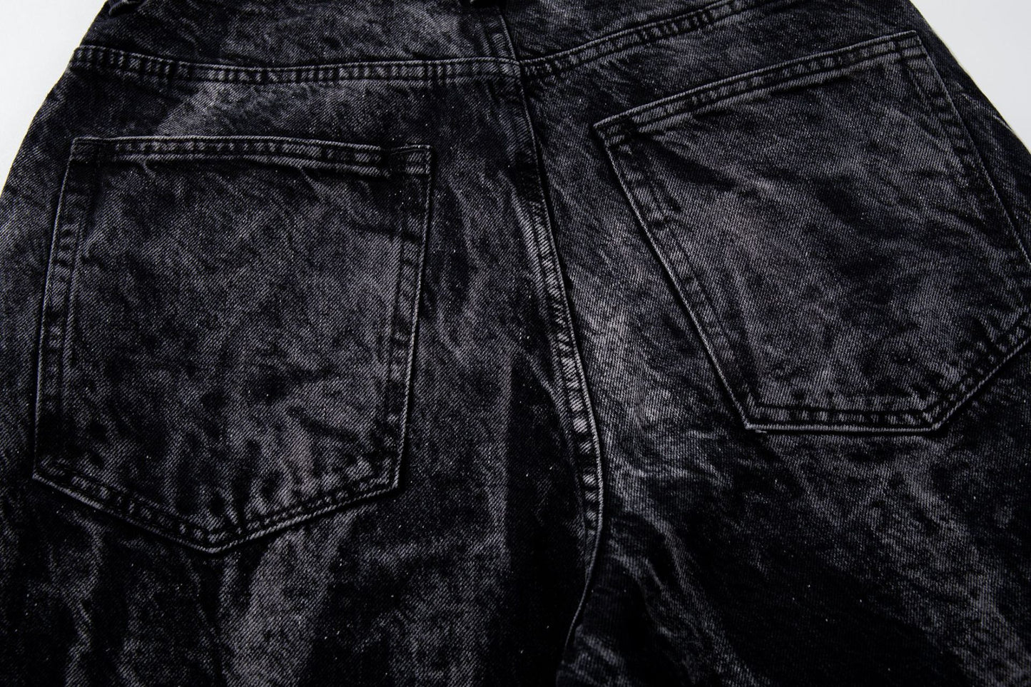 Multi-Print Wide Leg Denim Jeans WN23093