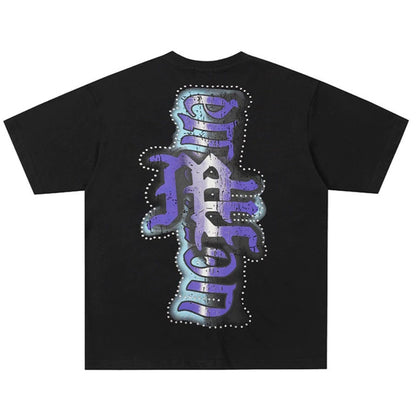Art Graphic Print Short Sleeve T-Shirt WN28086
