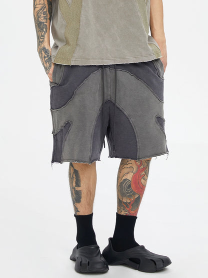 Patchwork Tactical Short Pants WN12211