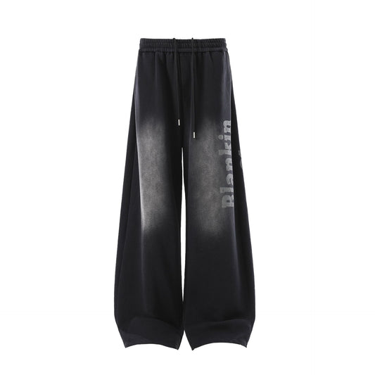 Wash Draped Wide Leg Sweatpants WN25844