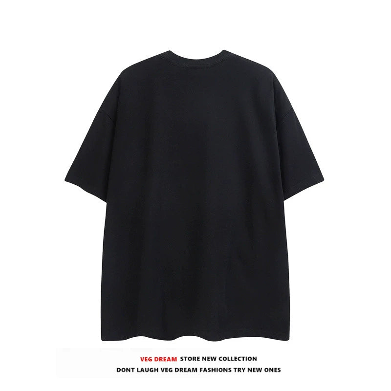 Oversize Print Short-sleeve T-shirt WN5495