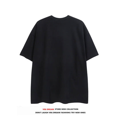 Oversize Print Short-sleeve T-shirt WN5495