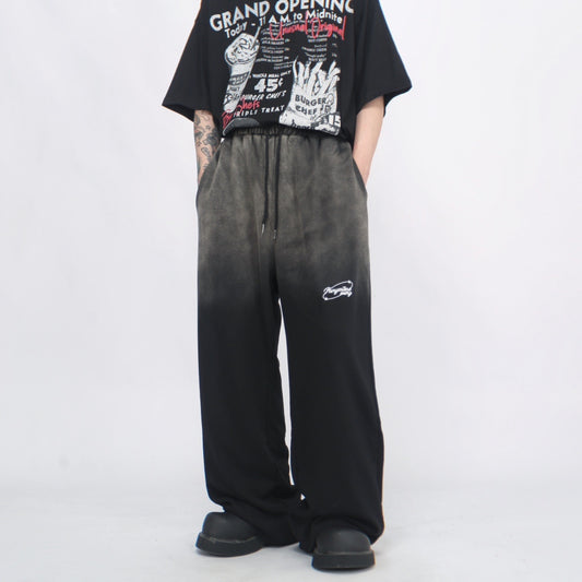 Gradient Washed Wide-Leg Sweatpants WN6553