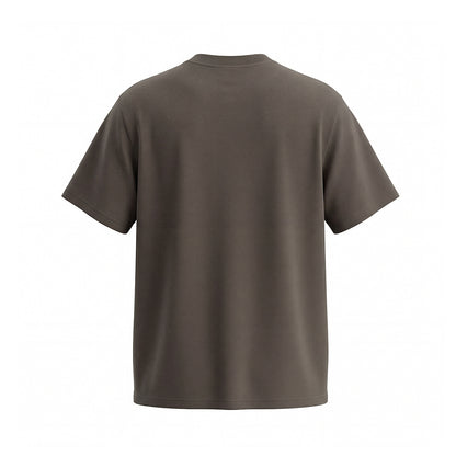 Washed Portrait Letter Print Short Sleeve T-Shirt WN25461
