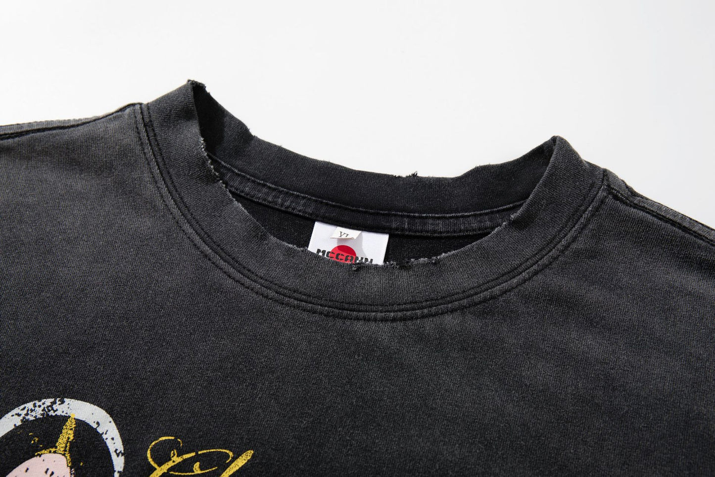 Washed Graphic Letter Print Short Sleeve T-Shirt WN25923