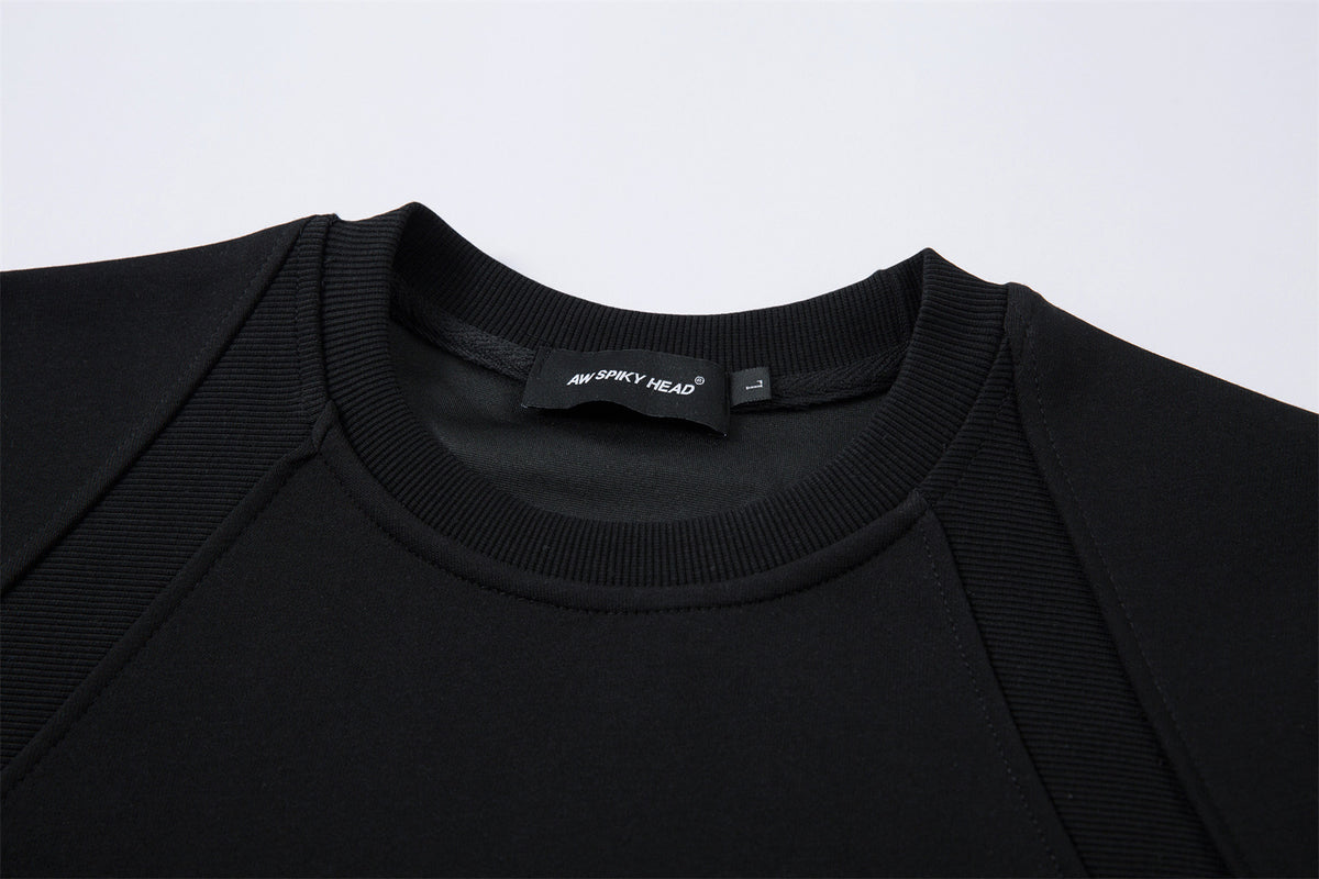 Heavyweight Air Layer Patchwork Oversize Short Sleeve T-Shirt WN26905
