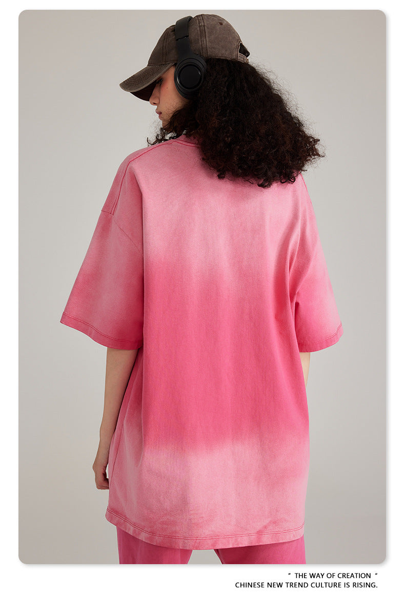 Washed Oversize Short-sleeve T-shirt WN6443