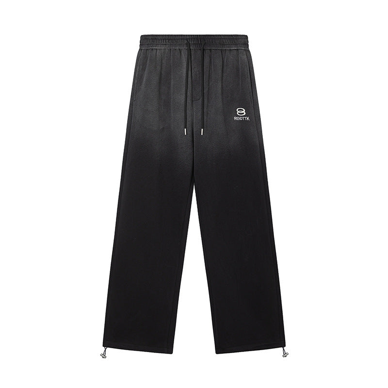Gradient Drawstring Wide Leg Sweatpants WN25483