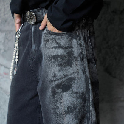 Washed Wide Leg Denim Jeans WN25408