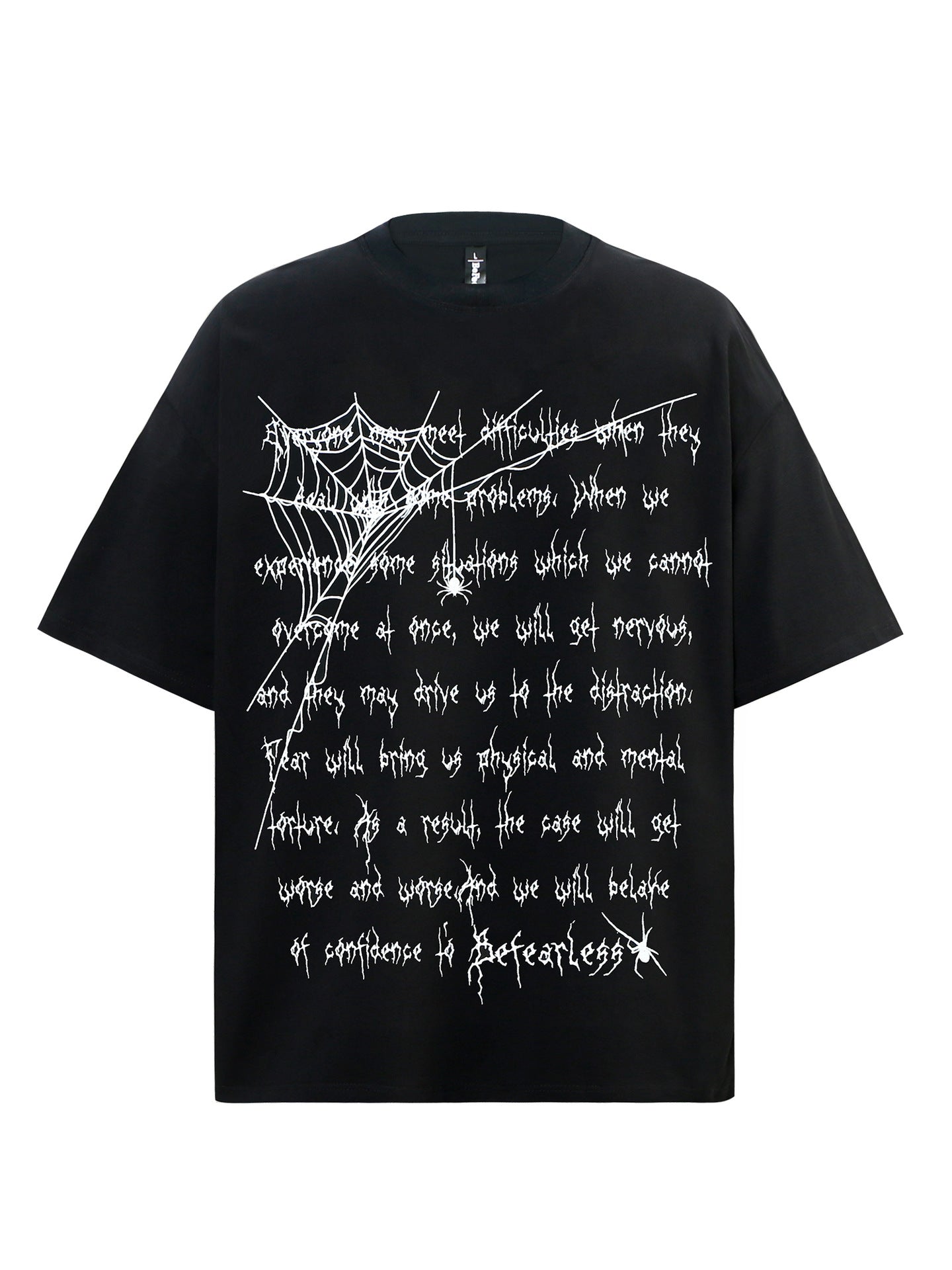 Heavyweight Letter Print Oversize Short Sleeve T-Shirt WN26345
