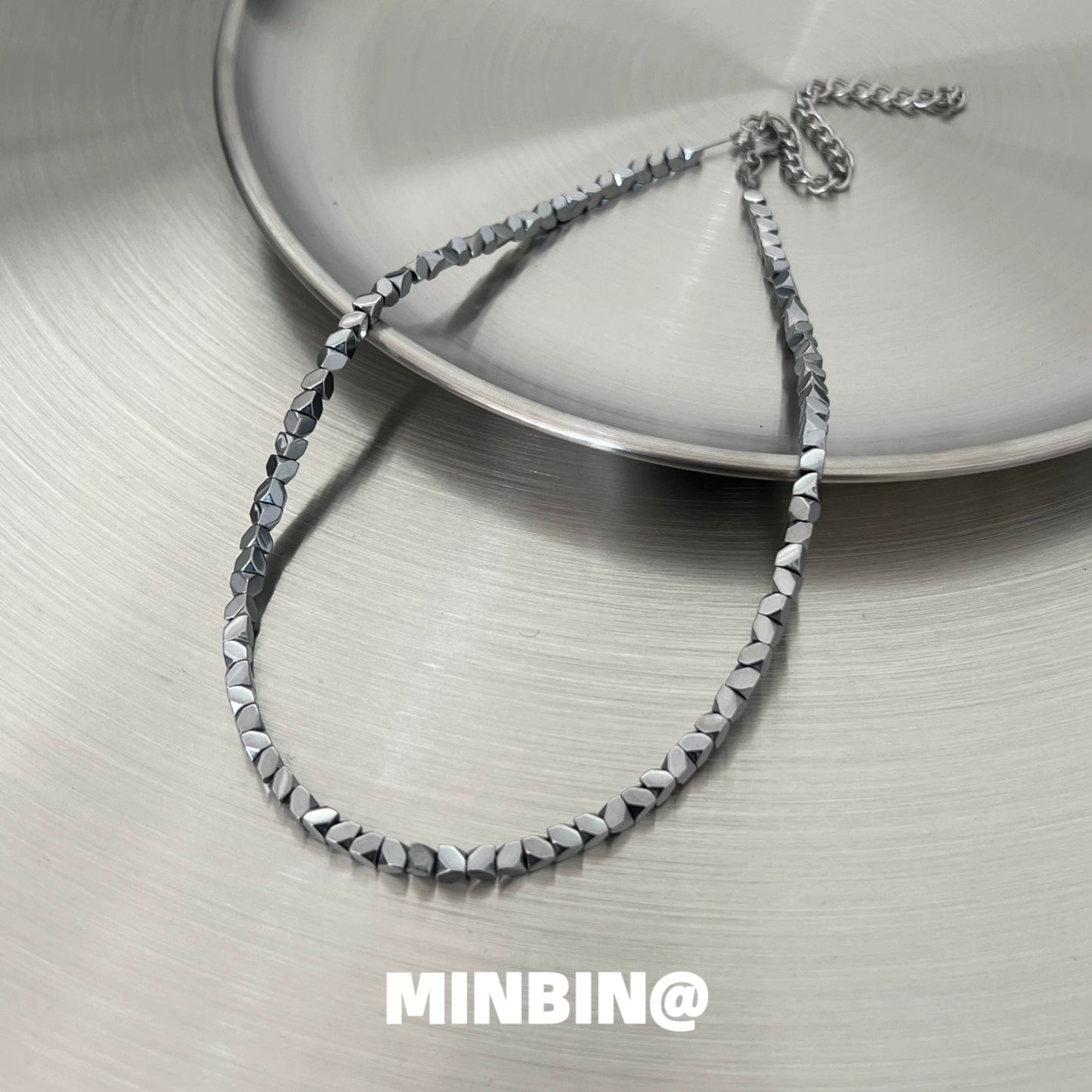 Silver Titanium Steel Necklace WN19256
