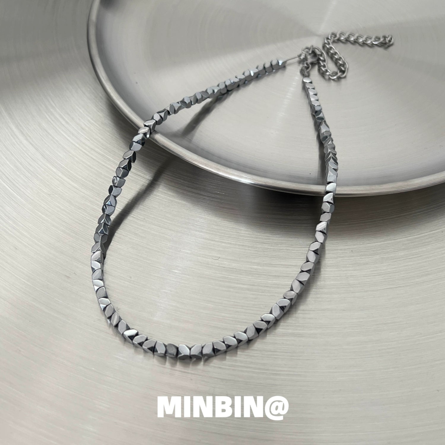Silver Titanium Steel Necklace WN19256