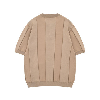 Henley Short Sleeve Summer Knit T-shirt WN26809