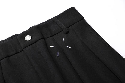 Drape Pleats Wide Leg Trousers WN25664