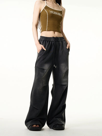 Waist Elastic Wide Leg Sweatpants WN7644