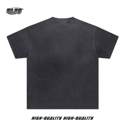 Washed Portrait Short Sleeve T-Shirt WN26570