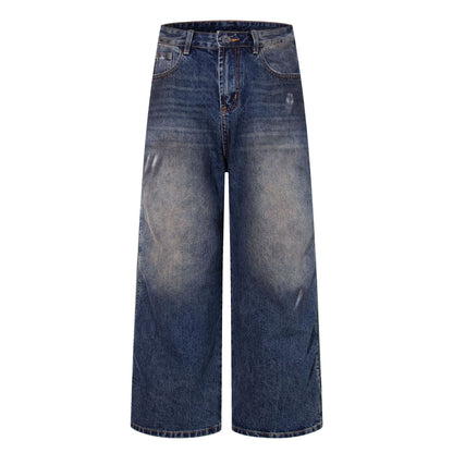 Panel Wash Wide Leg Denim Jeans WN23107