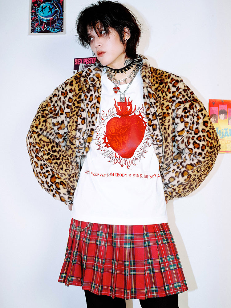 Graphic Print Oversize Drop Shoulder Short Sleeve T-Shirt WN15913