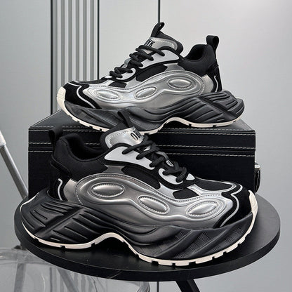 Metallic Panel Chunky Sole Sneakers WN24725