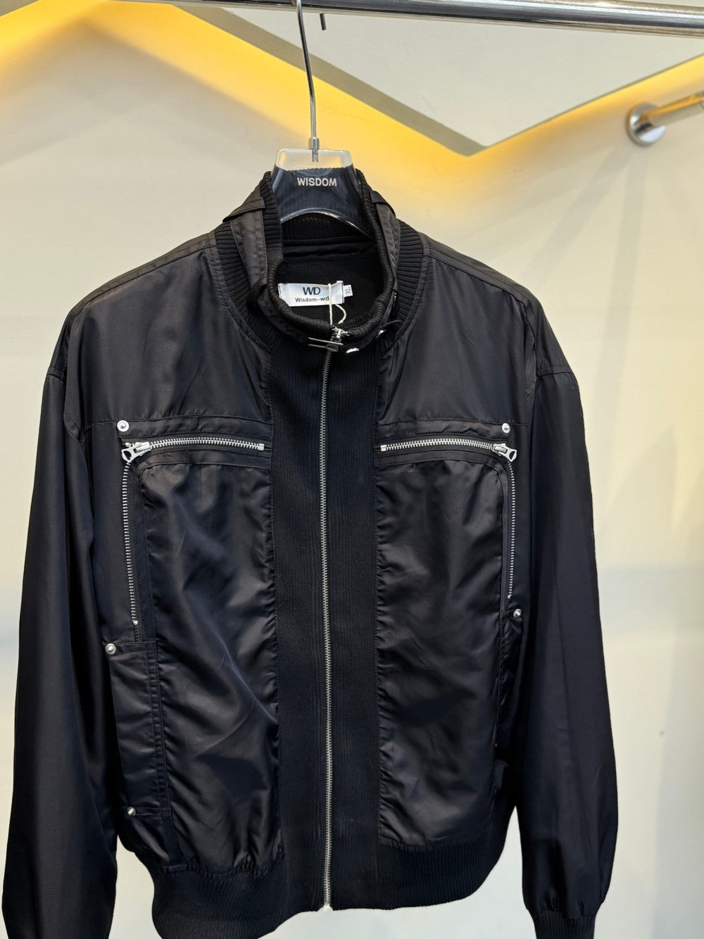 Stand Neck Lightweight Oversize Short Jacket WN27954