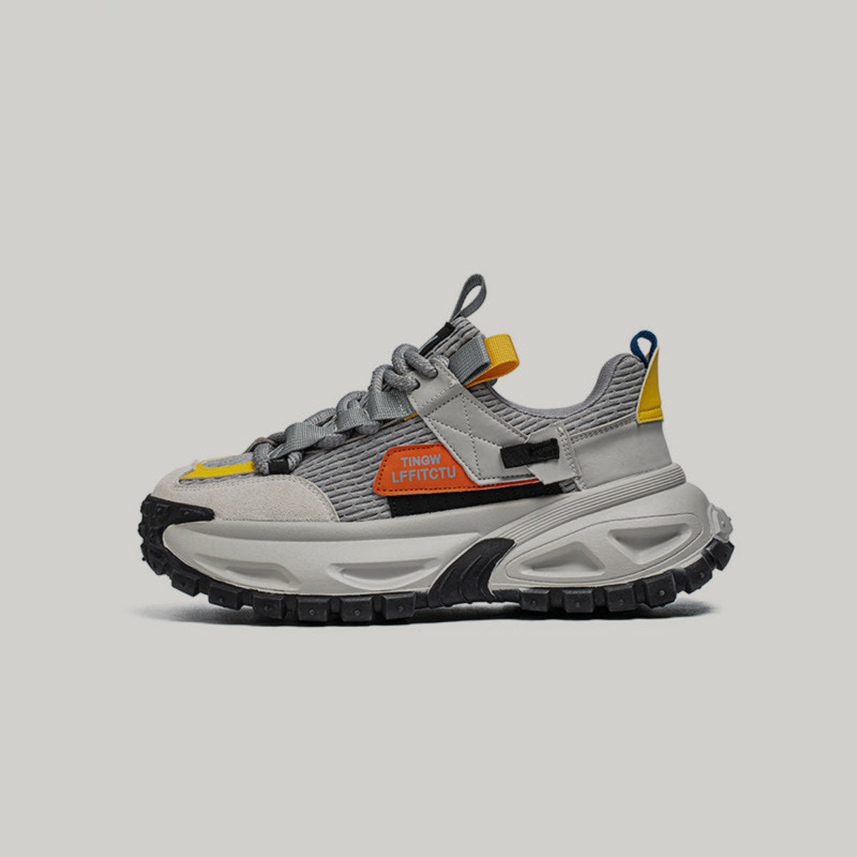 Color-Block Panel Trail Lace-Up Sneakers WN23454