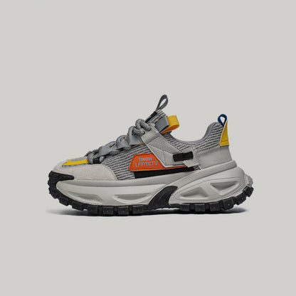 Color-Block Panel Trail Lace-Up Sneakers WN23454
