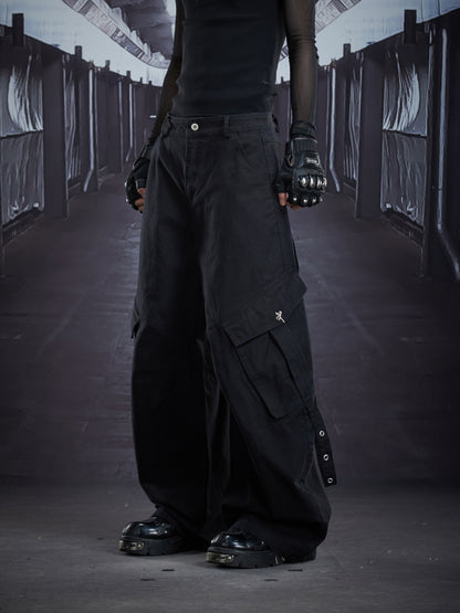 Deconstruct Patchwork Multi Pocket Cargo Pants WN22893