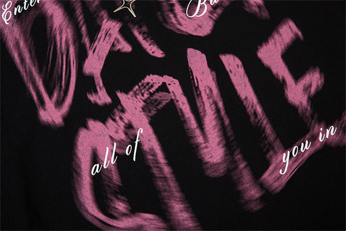 Necklace Letter Graffiti Fleece Sweatshirt WN11210