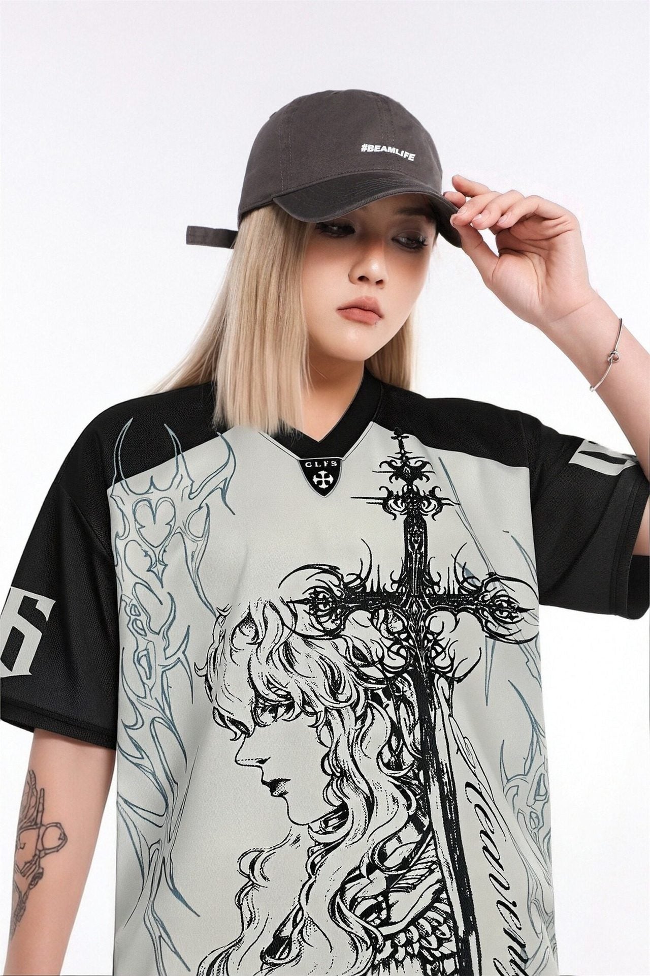 Illustration Print Short Sleeve T-Shirt WN25793