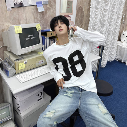 Oversize Letter Long Sleeve T-Shirt WN25075