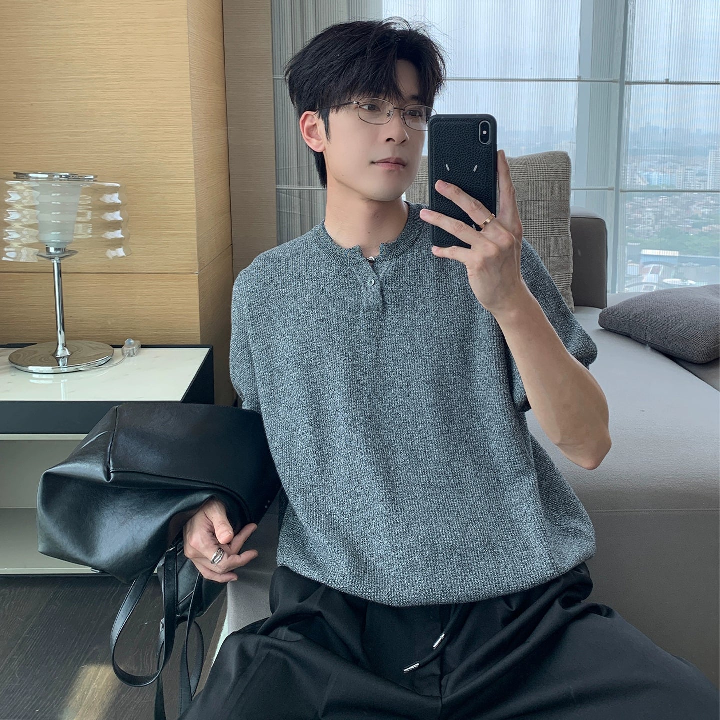 Lightweight Knit Short Sleeve T-Shirt WN20429