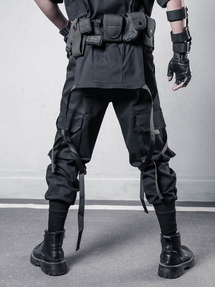 Functional Multi-Pocket Cuffed Cargo Pants WN22567