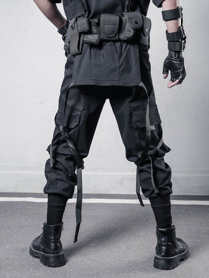 Functional Multi-Pocket Cuffed Cargo Pants WN22567